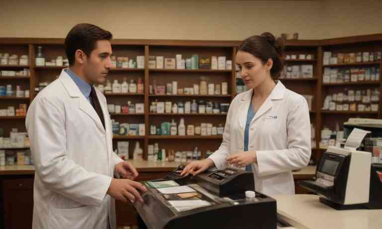 Non-prescription medicines in the pharmacy psar