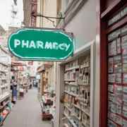 Non-prescription medicines in the pharmacy psar